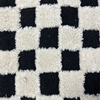 Checkered carpet black/white