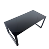 Glass desk black