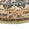Round Victorian carpet orange Round Victorian carpet orange