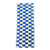 Plastic runner blue wavy pattern