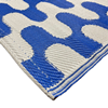 Plastic runner blue wavy pattern