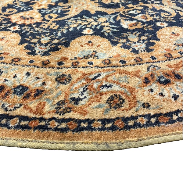 Round Victorian carpet orange Round Victorian carpet orange